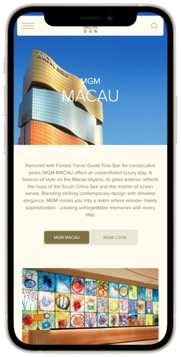 MGM MACAU Mobile App